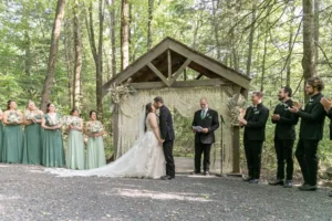 Wedding Spotlight: Stacey and Nate McCloskey’s Woodsy Dream Wedding